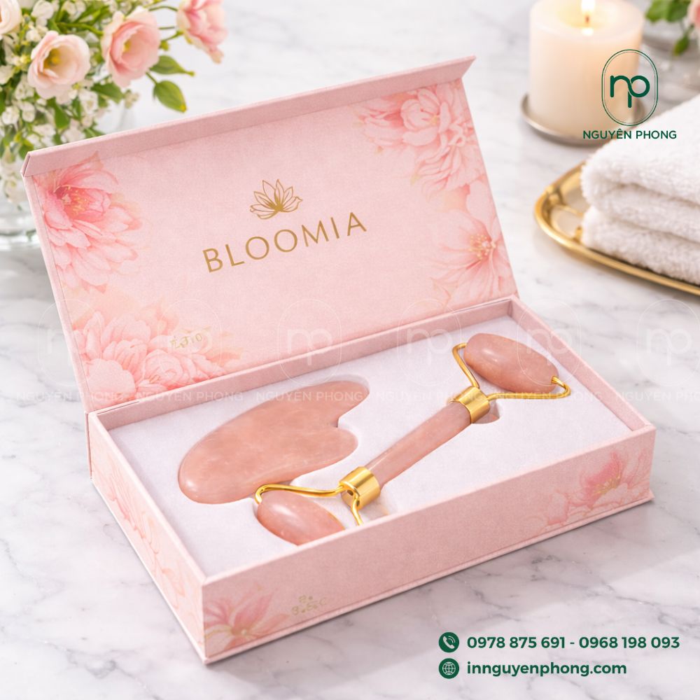 In hộp cứng đựng đá massage cao cấp

